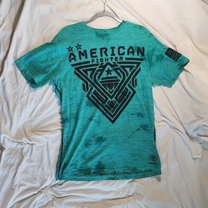 XL Green American Fighter T-shirt